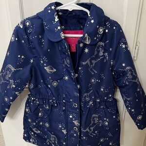 London Fog Kids Cosmic Blue Raincoat